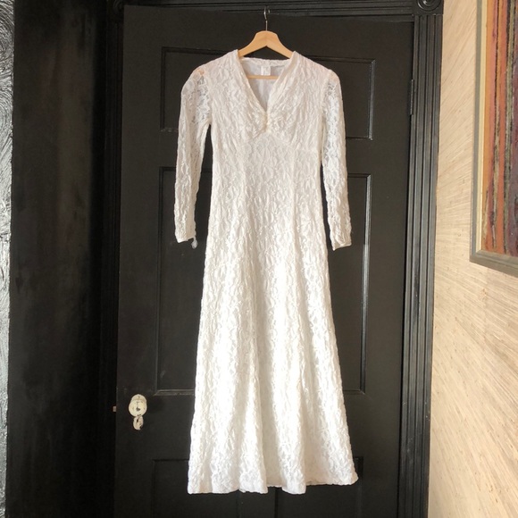 Vintage | Dresses | Antique German Lace Wedding Dress Gown Vintage Old ...